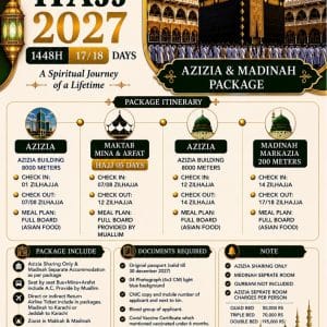 Hajj 2027 17/18 Days Package